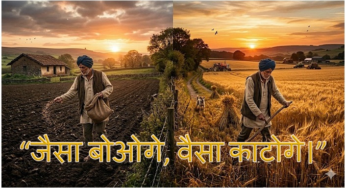 जैसा बोओगे, वैसा काटोगे